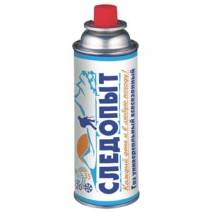 Баллон газовый цанговый СЛЕДОПЫТ 220 гр всесезонный Корея