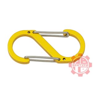 Карабин s-образный 50мм (yellow)